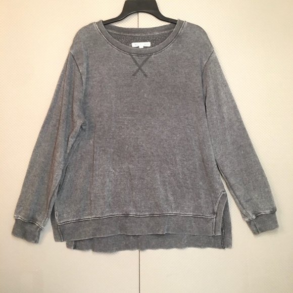 Wallflower Women's Distressed Coloring Sweater Gray Size XL - Picture 1 of 10